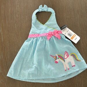 Baby halter unicorn dress 12 months